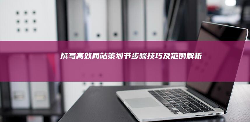 撰写高效网站策划书：步骤、技巧及范例解析